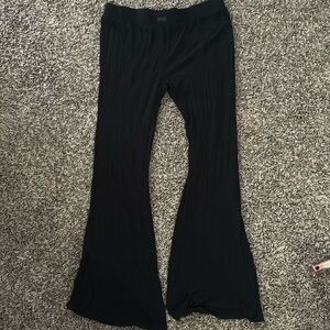 steve madden black flare pants